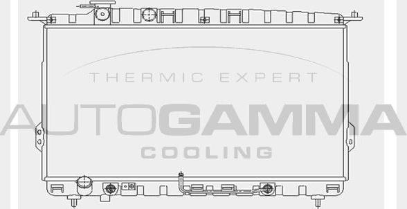 Autogamma 104518 - Радиатор, охлаждение двигателя autosila-amz.com