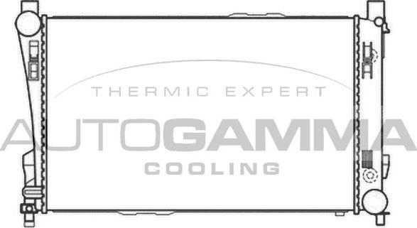 Autogamma 104526 - Радиатор, охлаждение двигателя autosila-amz.com