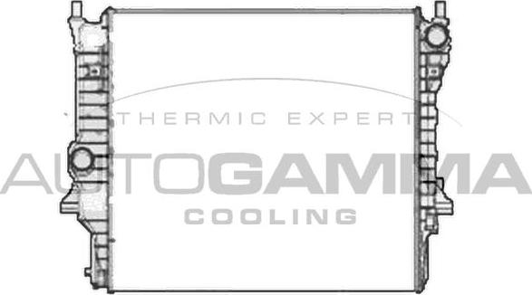 Autogamma 104649 - Радиатор, охлаждение двигателя autosila-amz.com