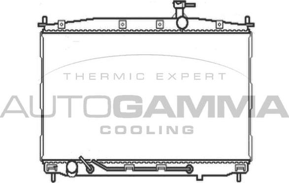 Autogamma 104644 - Радиатор, охлаждение двигателя autosila-amz.com