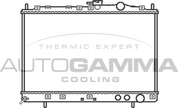 Autogamma 104655 - Радиатор, охлаждение двигателя autosila-amz.com