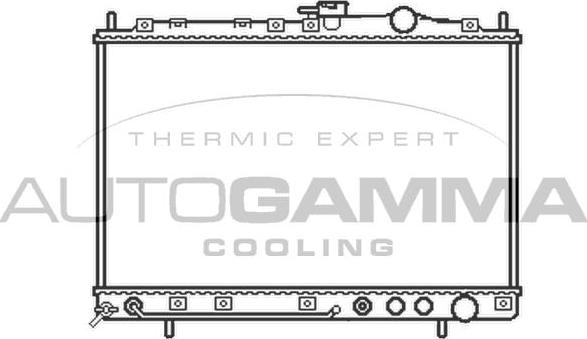 Autogamma 104656 - Радиатор, охлаждение двигателя autosila-amz.com