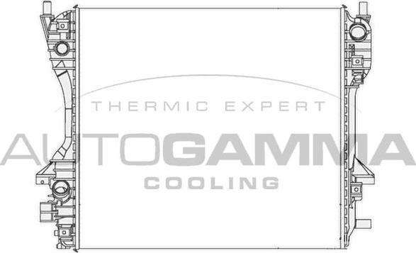 Autogamma 104651 - Радиатор, охлаждение двигателя autosila-amz.com
