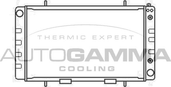 Autogamma 104660 - Радиатор, охлаждение двигателя autosila-amz.com