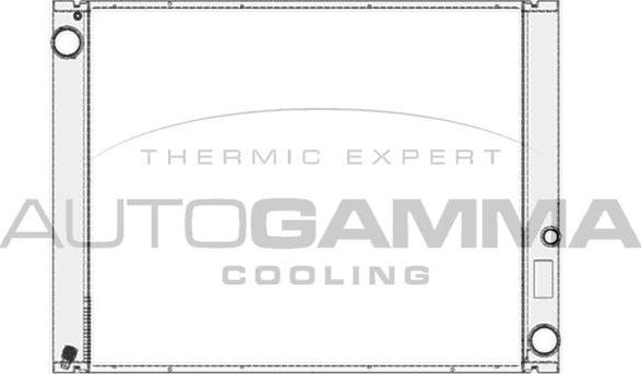 Autogamma 104667 - Радиатор, охлаждение двигателя autosila-amz.com