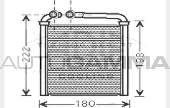 Autogamma 104609 - Теплообменник, отопление салона autosila-amz.com