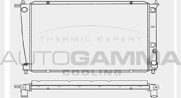 Autogamma 104046 - Радиатор, охлаждение двигателя autosila-amz.com