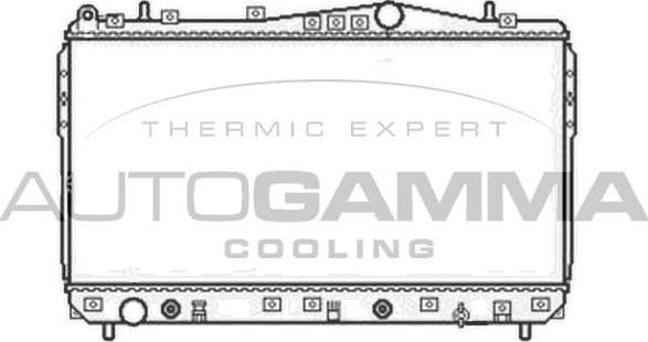 Autogamma 104056 - Радиатор, охлаждение двигателя autosila-amz.com