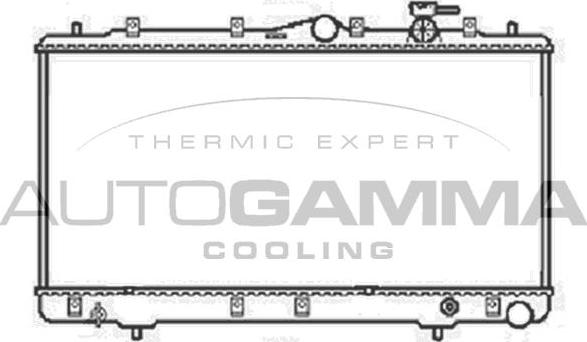 Autogamma 104063 - Радиатор, охлаждение двигателя autosila-amz.com