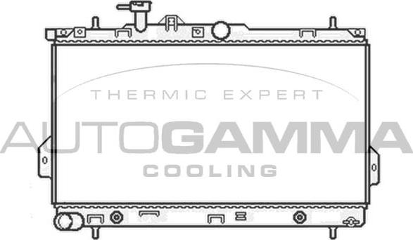 Autogamma 104067 - Радиатор, охлаждение двигателя autosila-amz.com