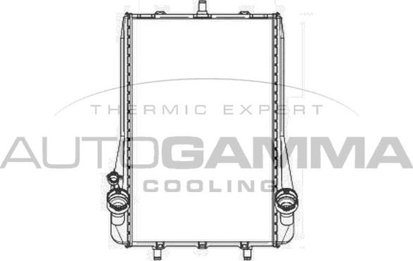 Autogamma 104035 - Радиатор, охлаждение двигателя autosila-amz.com