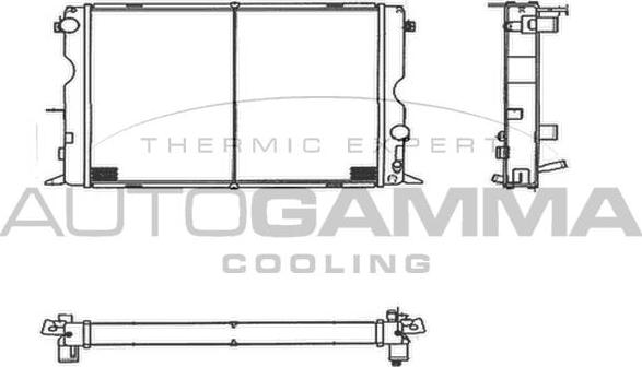 Autogamma 104020 - Радиатор, охлаждение двигателя autosila-amz.com