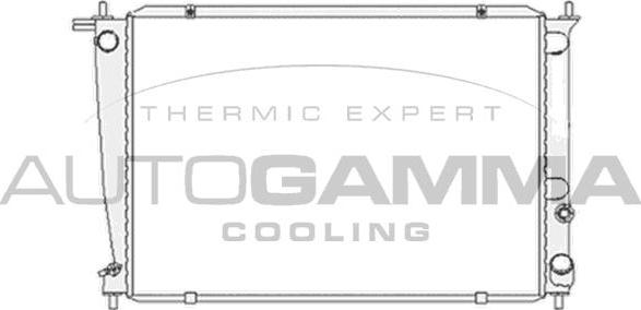 Autogamma 104071 - Радиатор, охлаждение двигателя autosila-amz.com
