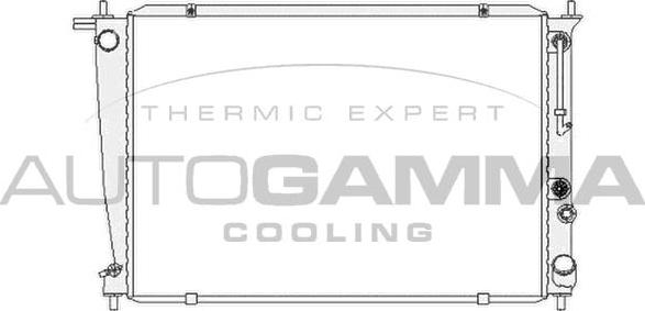 Autogamma 104072 - Радиатор, охлаждение двигателя autosila-amz.com