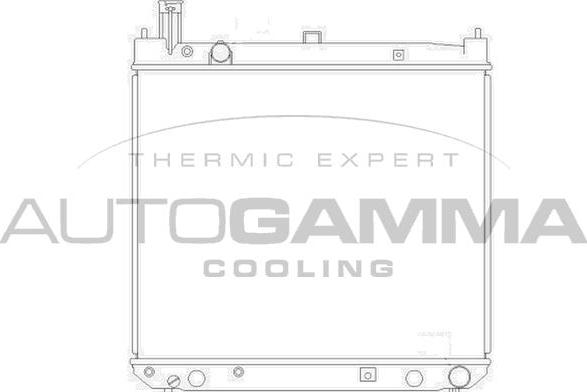 Autogamma 104195 - Радиатор, охлаждение двигателя autosila-amz.com