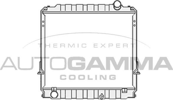 Autogamma 104198 - Радиатор, охлаждение двигателя autosila-amz.com