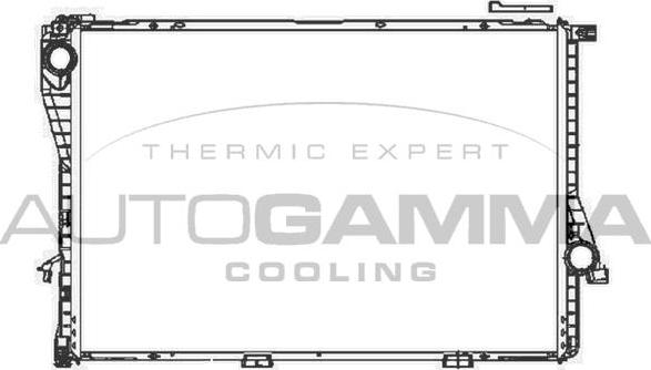Autogamma 104143 - Радиатор, охлаждение двигателя autosila-amz.com