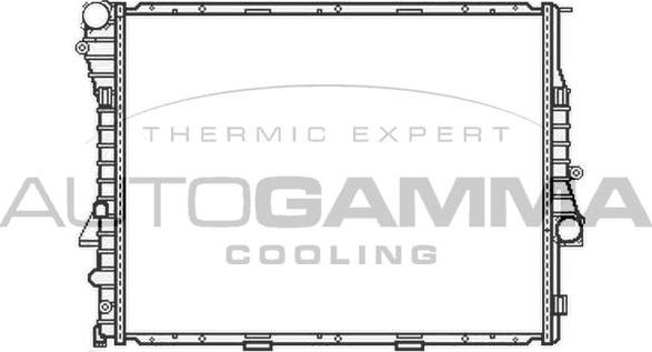 Autogamma 104168 - Радиатор, охлаждение двигателя autosila-amz.com
