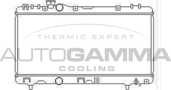 Autogamma 104162 - Радиатор, охлаждение двигателя autosila-amz.com