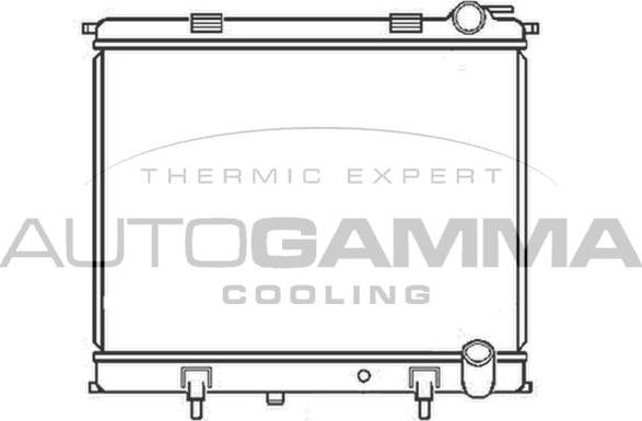 Autogamma 104186 - Радиатор, охлаждение двигателя autosila-amz.com