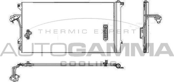 Autogamma 104128 - Конденсатор кондиционера autosila-amz.com