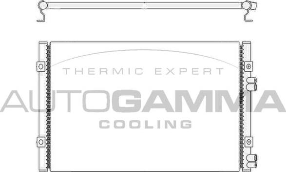 Autogamma 104896 - Конденсатор кондиционера autosila-amz.com