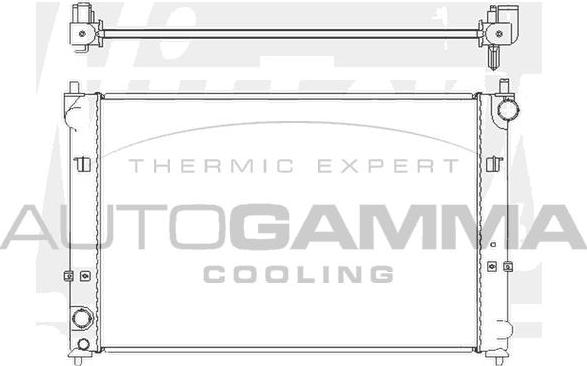 Autogamma 104852 - Радиатор, охлаждение двигателя autosila-amz.com