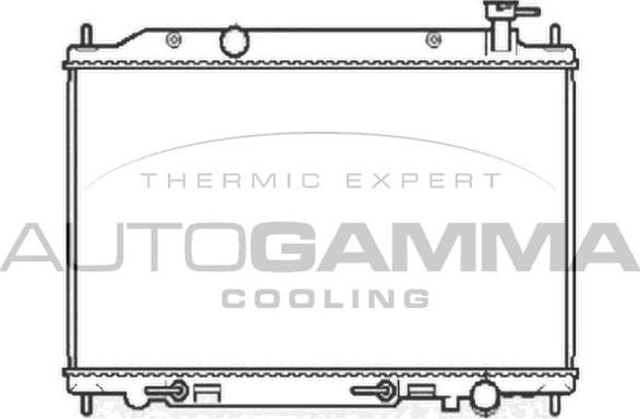 Autogamma 104860 - Радиатор, охлаждение двигателя autosila-amz.com