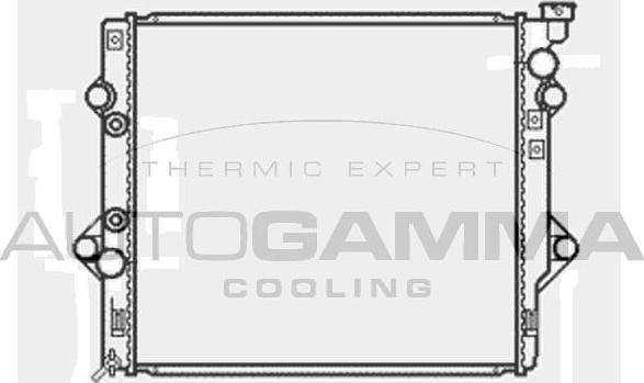 Autogamma 104868 - Радиатор, охлаждение двигателя autosila-amz.com