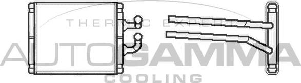 Autogamma 104814 - Теплообменник, отопление салона autosila-amz.com