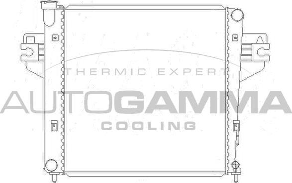 Autogamma 104836 - Радиатор, охлаждение двигателя autosila-amz.com