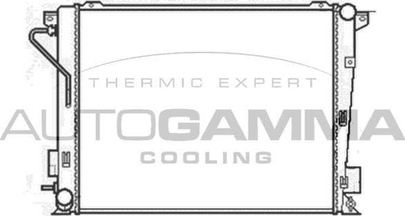 Autogamma 104832 - Радиатор, охлаждение двигателя autosila-amz.com