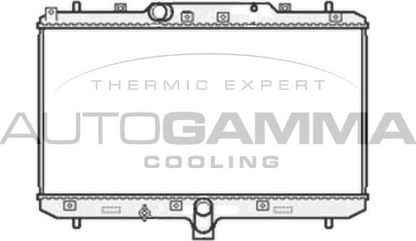 Autogamma 104825 - Радиатор, охлаждение двигателя autosila-amz.com