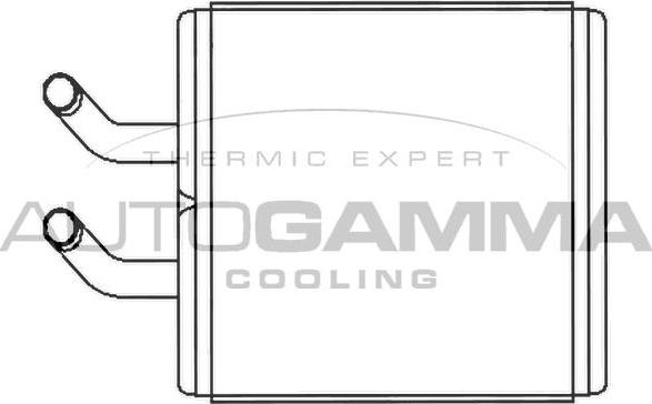 Autogamma 104876 - Теплообменник, отопление салона autosila-amz.com