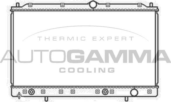Autogamma 104291 - Радиатор, охлаждение двигателя autosila-amz.com