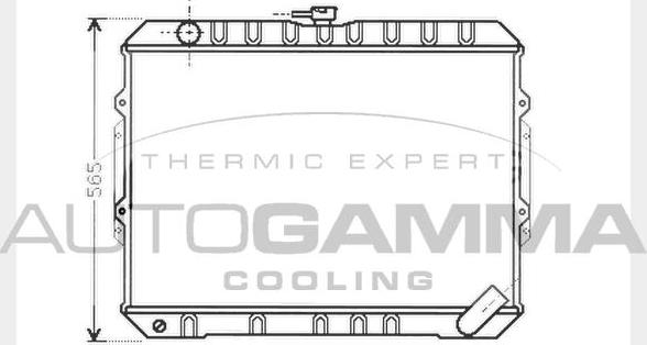 Autogamma 104292 - Радиатор, охлаждение двигателя autosila-amz.com