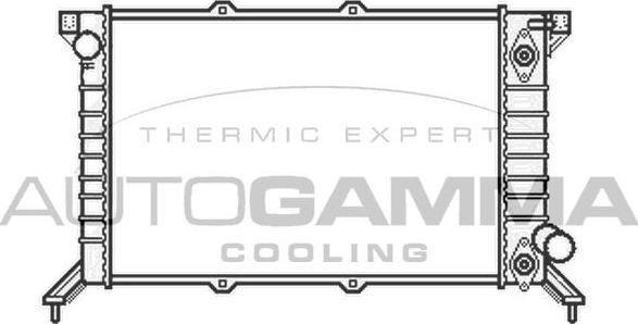 Autogamma 104702 - Радиатор, охлаждение двигателя autosila-amz.com
