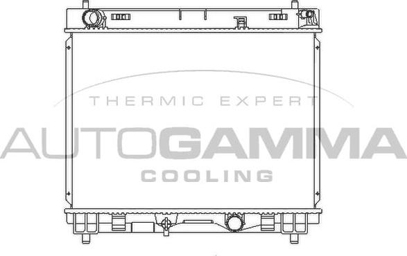 Autogamma 105909 - Радиатор, охлаждение двигателя autosila-amz.com