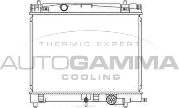 Autogamma 105907 - Радиатор, охлаждение двигателя autosila-amz.com