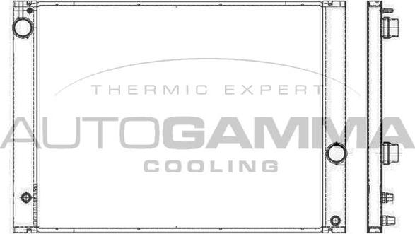 Autogamma 105915 - Радиатор, охлаждение двигателя autosila-amz.com