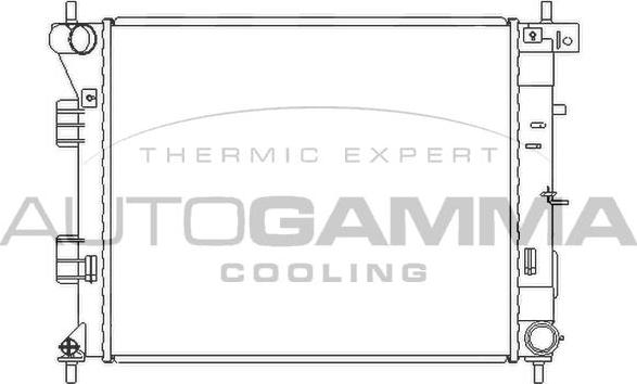 Autogamma 105988 - Радиатор, охлаждение двигателя autosila-amz.com