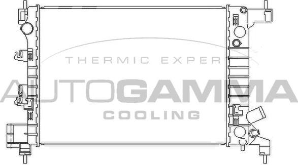 Autogamma 105936 - Радиатор, охлаждение двигателя autosila-amz.com