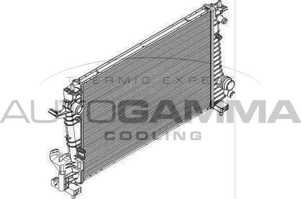 Autogamma 105938 - Радиатор, охлаждение двигателя autosila-amz.com