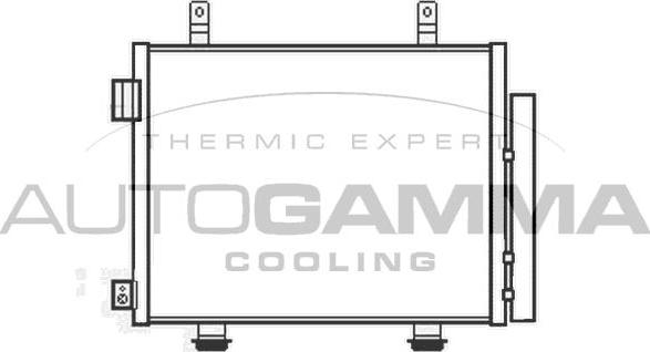 Autogamma 105973 - Конденсатор кондиционера autosila-amz.com