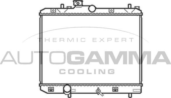 Autogamma 105493 - Радиатор, охлаждение двигателя autosila-amz.com