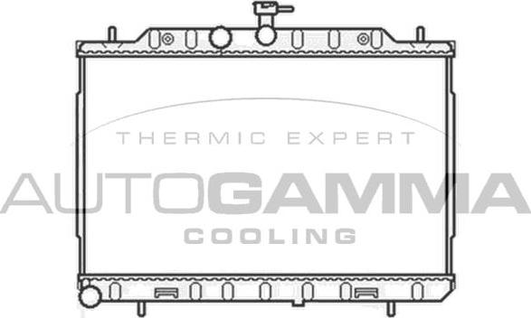 Autogamma 105441 - Радиатор, охлаждение двигателя autosila-amz.com