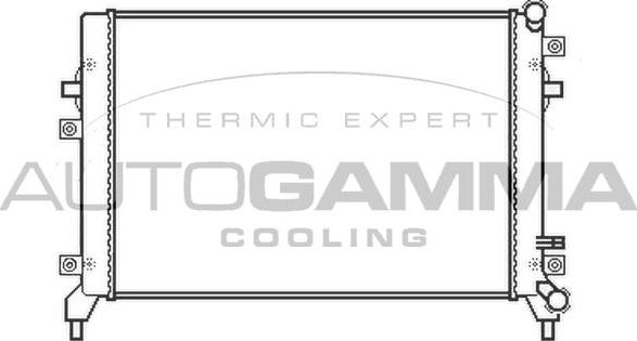 Autogamma 105452 - Радиатор, охлаждение двигателя autosila-amz.com