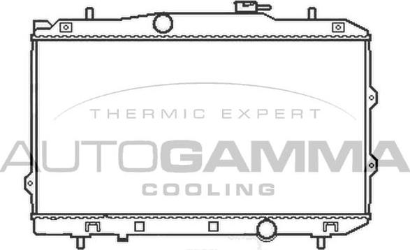 Autogamma 105411 - Радиатор, охлаждение двигателя autosila-amz.com