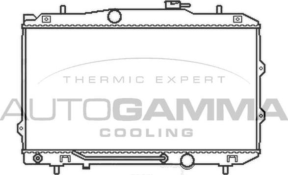 Autogamma 105412 - Радиатор, охлаждение двигателя autosila-amz.com