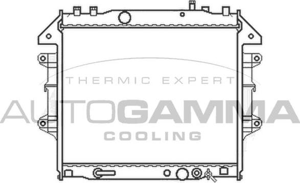 Autogamma 105417 - Радиатор, охлаждение двигателя autosila-amz.com